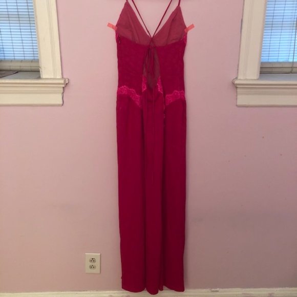 For Love & Lemons Fuschia Lace Slip Maxi EUC - Picture 3 of 8
